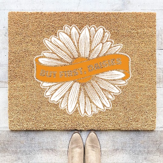 Daisy Garden Gardening Gardener Coir Doormats