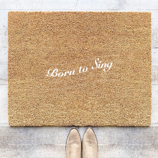 Born to sing Coir Doormats