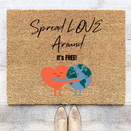 Spread Love Around Coir Doormats