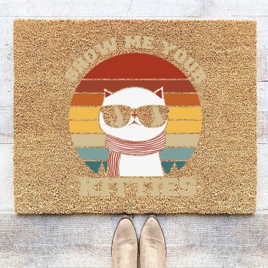 Show me your Kitties Cat Lover Coir Doormats