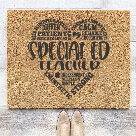 Special education teacher, SPED teacher Coir Doormats