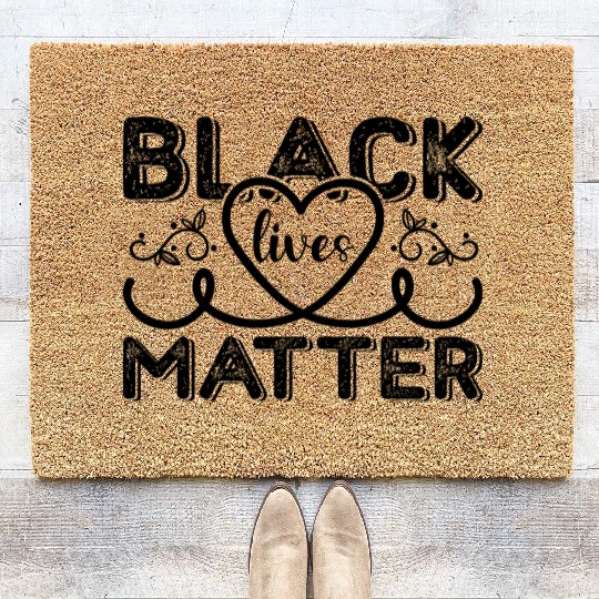 Black lives matter Coir Doormats