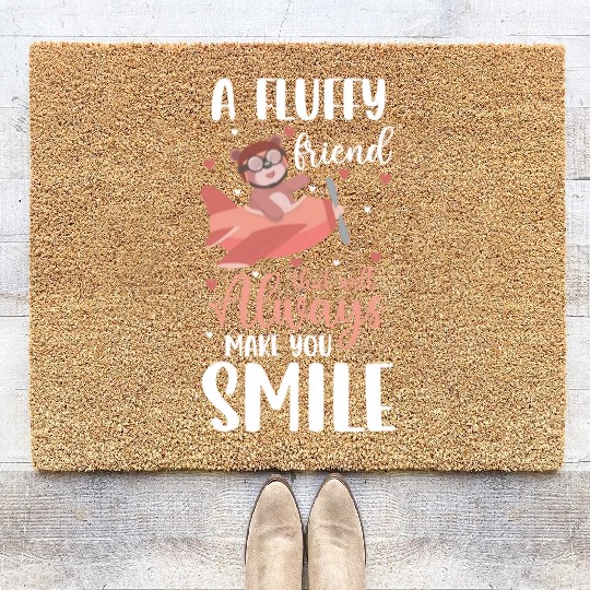 Teddy Bear Protector Cute Coir Doormats