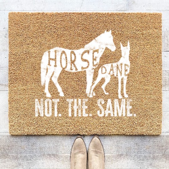 Horse Dane not the same - great dane Coir Doormats