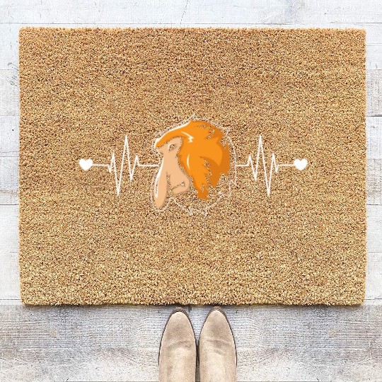 Proboscis Monkey Heartbeat Ape Wildlife Zookeeper Coir Doormats