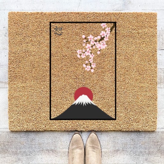 Japanese Mount Fuji Coir Doormats Premium