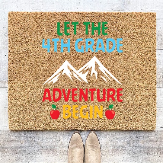 4th Grade Teacher Coir Doormats