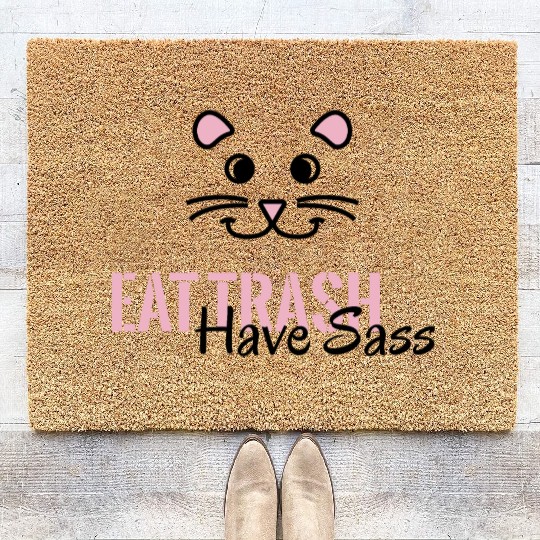 Eat Trash Have Sass Possum Coir Doormats