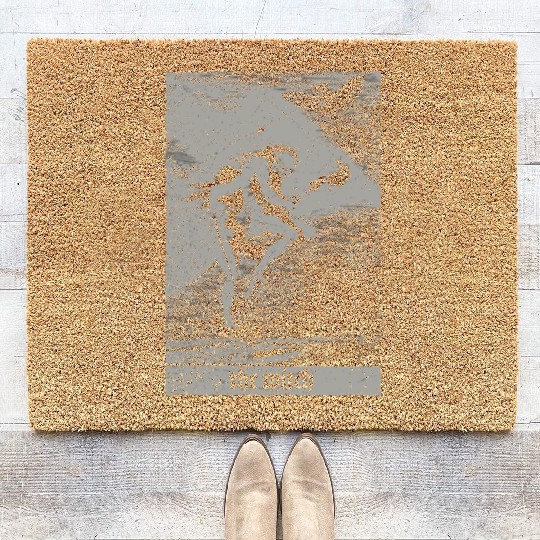 Vintage Occult The Witch Tarot Card Satanic Coir Doormats