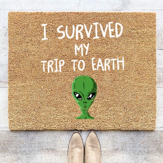 Alien Coir Doormats Ufo Extraterrestrial Children Mars