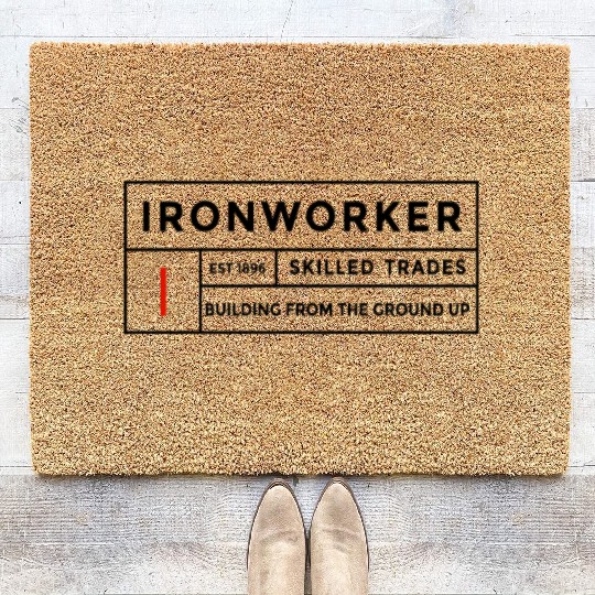 Iron Worker Trades Ironworkers Coir Doormats