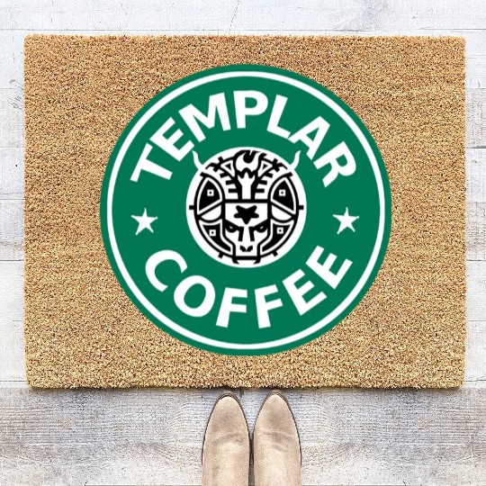 Knights' Templar Coffee Coir Doormats