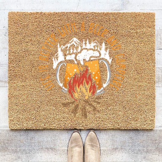 Camping Camper Present Nature Lover Van Coir Doormats
