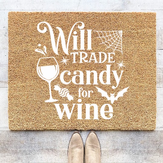 Funny candy security lazy halloween costume Coir Doormats