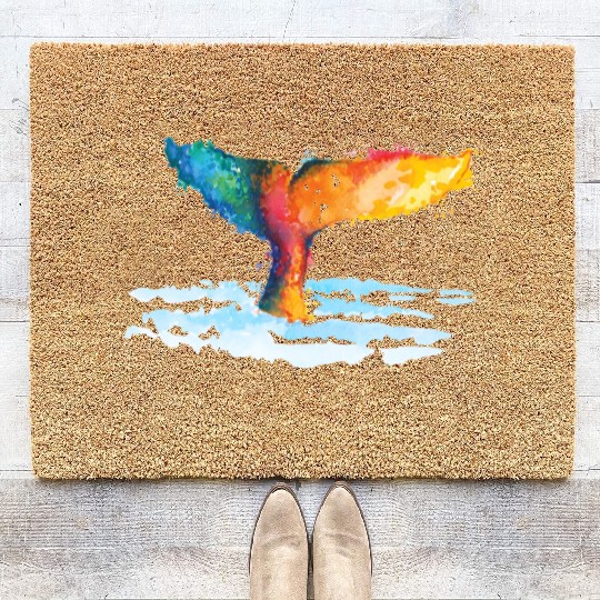 Whale Squad Whale lover Whale Graphics Coir Doormats