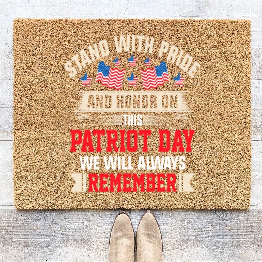 Patriot Day We Will Always Remember Coir Doormats