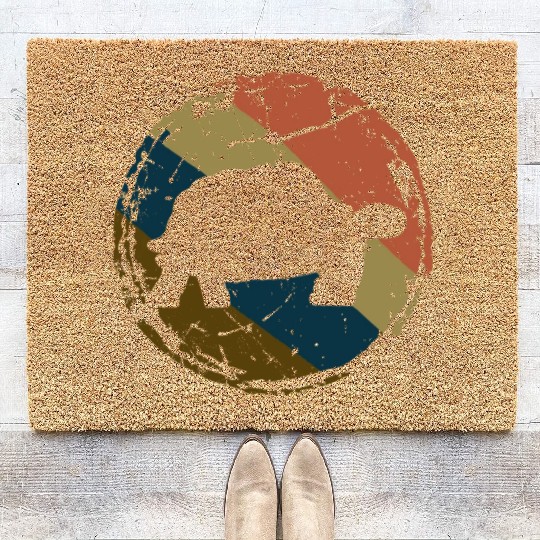 Turtle Lover Gift Tortoise Vintage Sea Turtle Coir Doormats