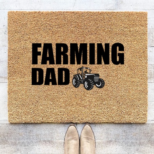 farming dad Coir Doormats