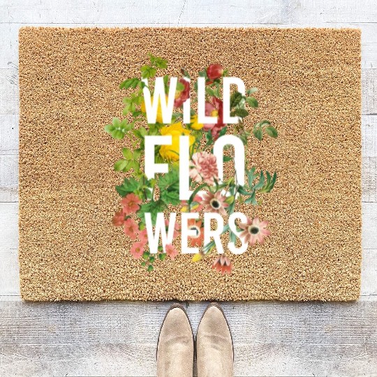Wildflowers - nature lovers Coir Doormats