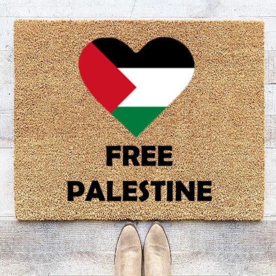 free palestine Coir Doormats