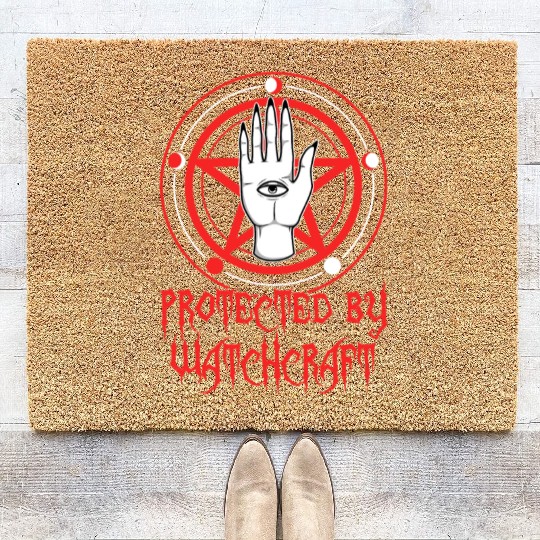 Protected By Witchcraft Coir Doormats