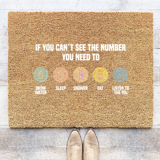 Ishihara Numbers - Listen To The 90s Coir Doormats