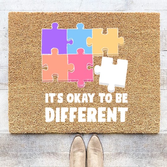Funny Autism Teacher Coir Doormats