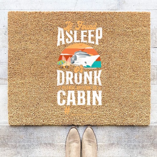 Cruise Ship Vacation Friends Coir Doormats