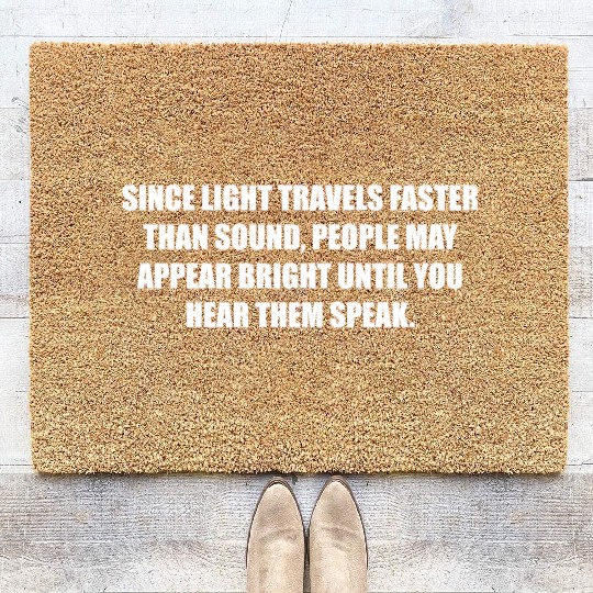 Funny Physics Teacher Major Student Physicist Joke Coir Doormats