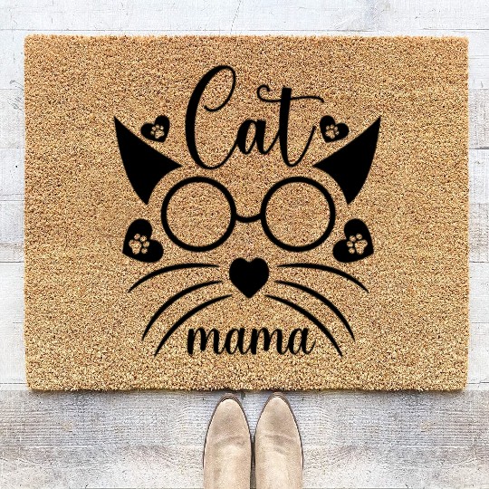 Cat Mom Coir Doormats