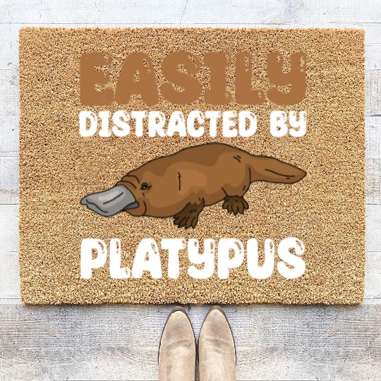 Platypus Lover Design Coir Doormats