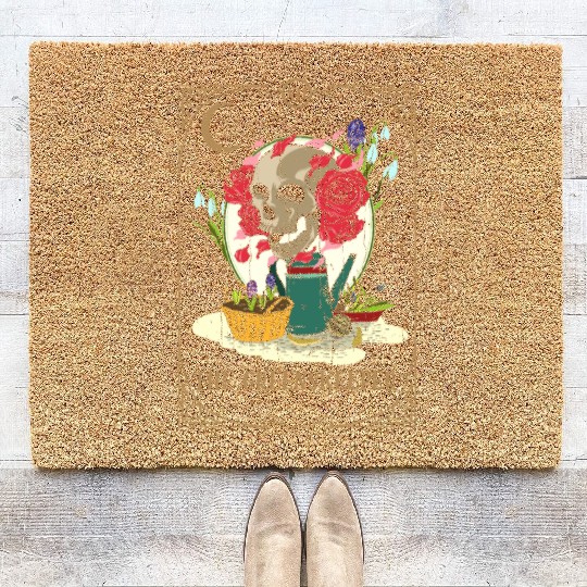 Keeper Plants Tarot Card Occult Club Gothic Coir Doormats