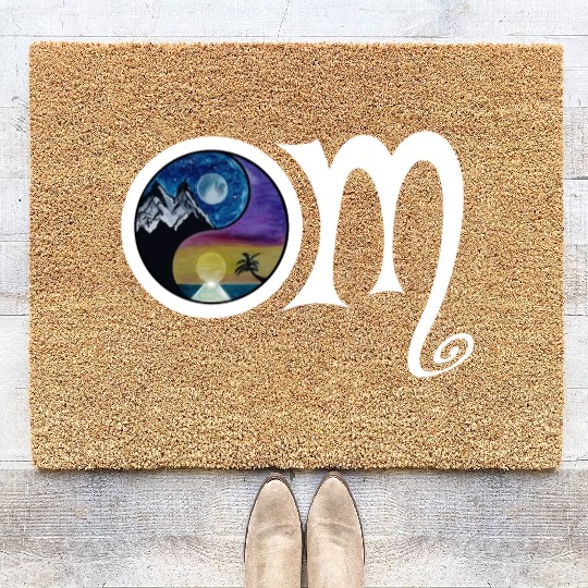 OM Ying Yang Coir Doormats