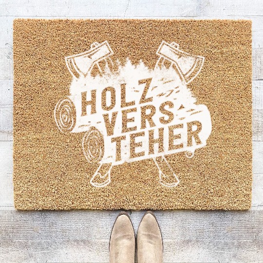 Woodman, Forest Worker, Lumberjack Coir Doormats