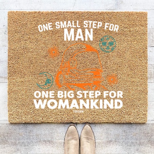 Science Astronaut Moon Sun Coir Doormats