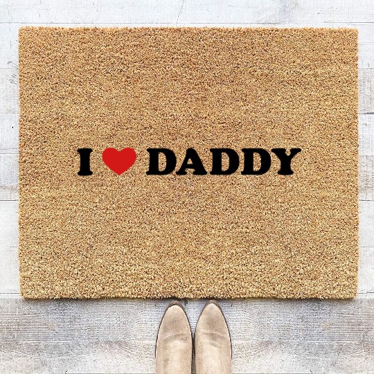 I Love Daddy Coir Doormats