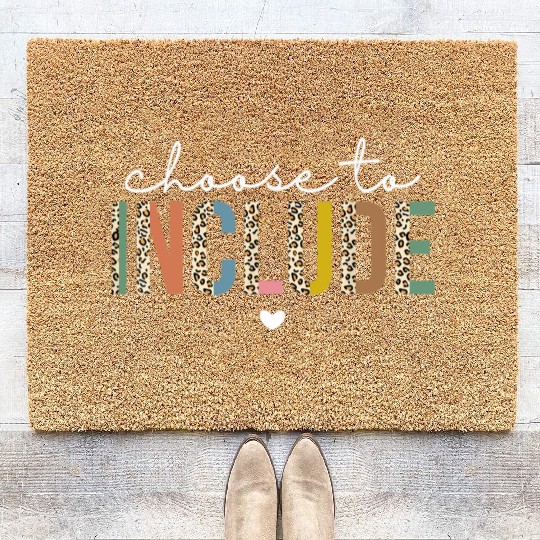 Choose To Include Special Education Teacher Coir Doormats
