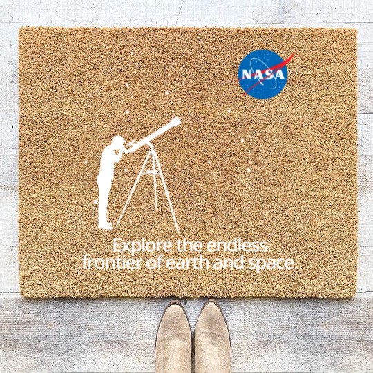 NASA Explore The Endless Frontier Of Earth Space Coir Doormats