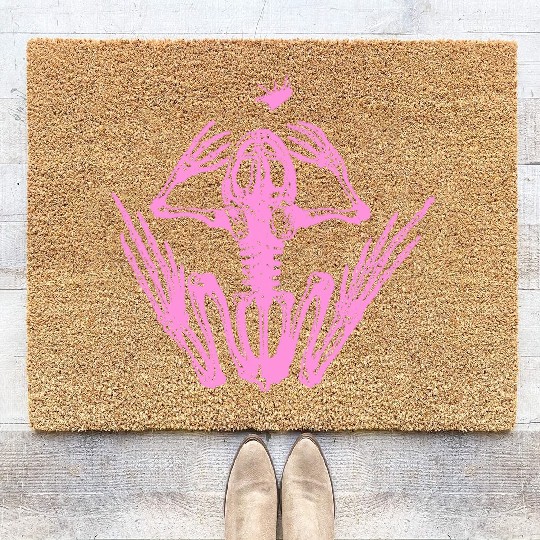 Frog Skeleton Coir Doormats