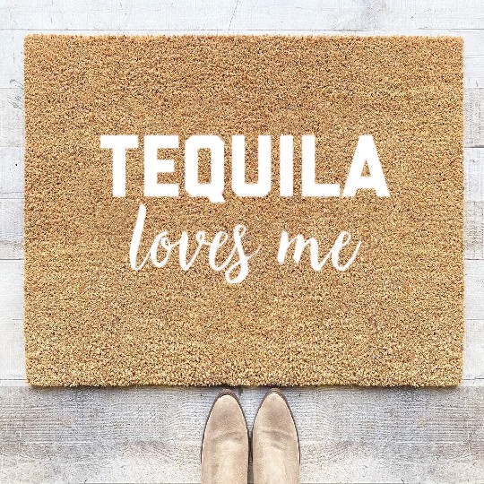 Tequila Loves Me Coir Doormats