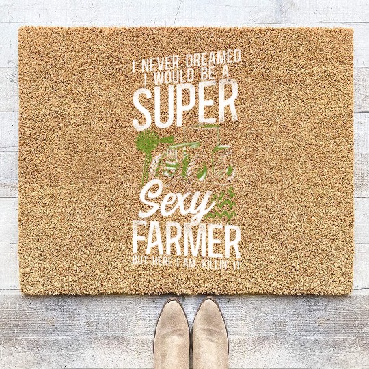 Farming Farmer Tractor Vintage I Coir Doormats