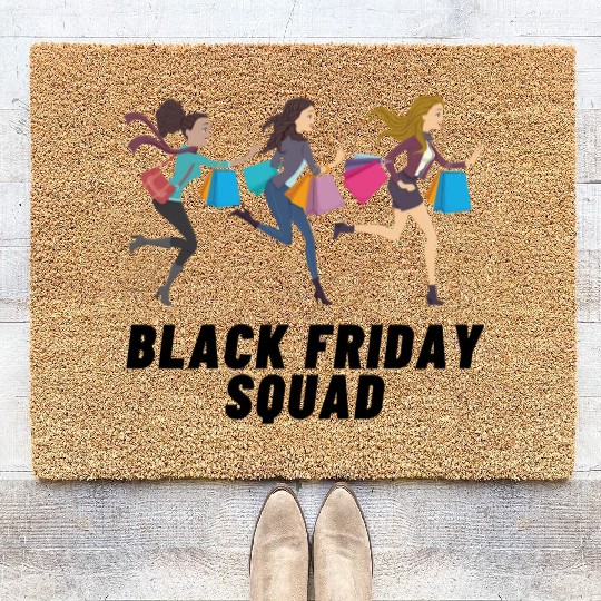 Black Friday Squad Coir Doormats