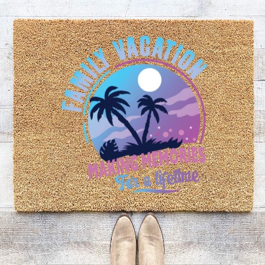 Family Vacation Making Memories Lifetime Coir Doormats
