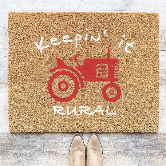 Farm Kee It Rural Tractor Farmer Farming Coir Doormats