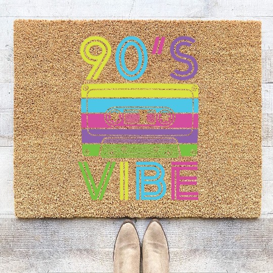 90s Vibe Coir Doormats for 90s Music Lover