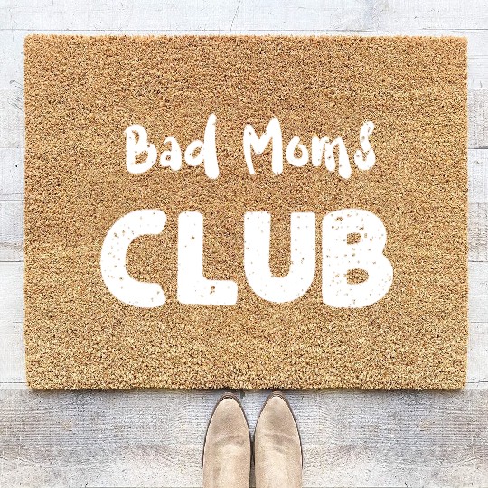 Bad Moms Club - Cheetah Coir Doormats