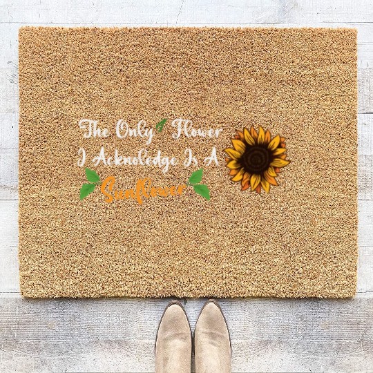 Sunflower Gardening Coir Doormats