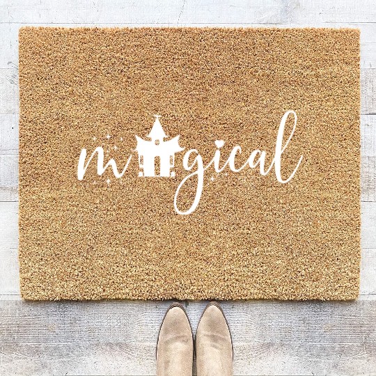 Halloween, Flying witch, Horror House Coir Doormats