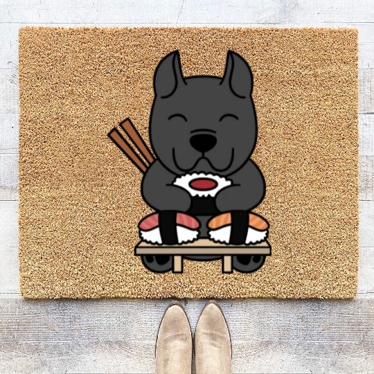 Sushi Lover Cane Corso Coir Doormats