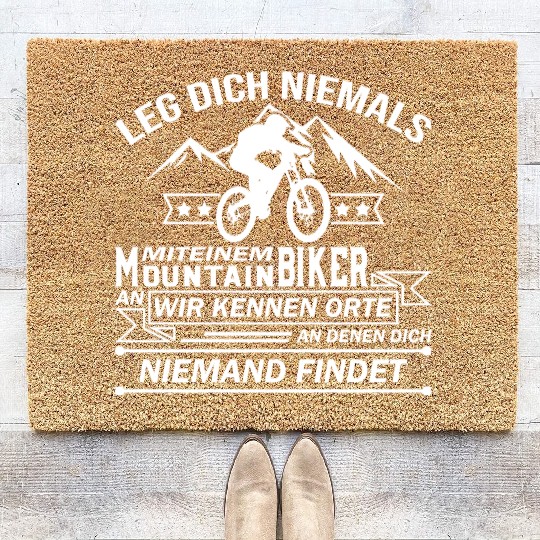 Mountain Biker Coir Doormats